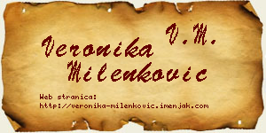 Veronika Milenković vizit kartica